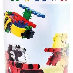 Clics Bouwblokken– DUURZAAM SPEELGOED Gemaakt Van GERECYCLEERDE Kunststof- Bouwset 5 In 1 - Speelgoed 4,5,6,7,8 Jaar Jongens En Meisjes- Educatief Speelgoed- Montessori Speelgoed- Constructie Speelgoed