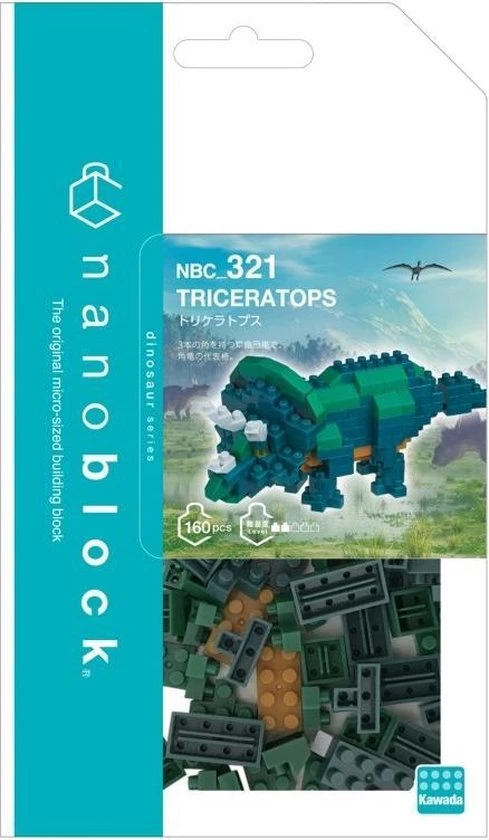 Nanoblock Triceratops II NBC-321 2 Nanoblock Triceratops II NBC-321 - Afbeelding 2