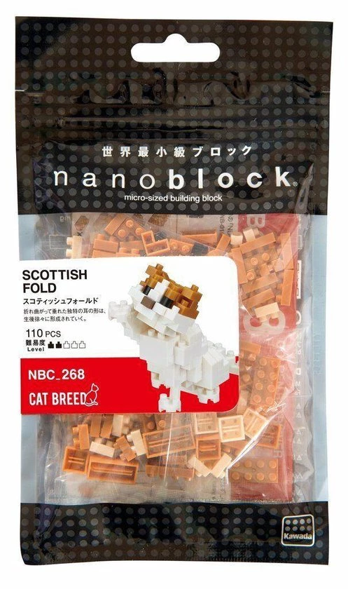 Kawada Nanoblock Scottish Fold NBC-268 (kat) 2 Kawada Nanoblock Scottish Fold NBC-268 (kat) - Afbeelding 2