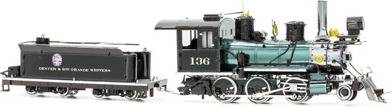 Metal Earth Wild West: 2-6-0 Locomotief 19,5 Cm 2 Metal Earth Wild West: 2-6-0 Locomotief 19,5 Cm - Afbeelding 2