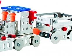 Ariko Bouwdoos - Metaal Trein Met Wagons - Bouwspel - Constructieset Trein Met Wagon Staal Zilver 239-delig - Inclusief Gereedschap - S.T.E.M. Speelgoed - Stem-speelgoed -bouwsets Verkoopwinkel 550x193