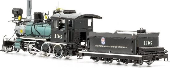 Metal Earth Wild West: 2-6-0 Locomotief 19,5 Cm 5 Metal Earth Wild West: 2-6-0 Locomotief 19,5 Cm - Afbeelding 5