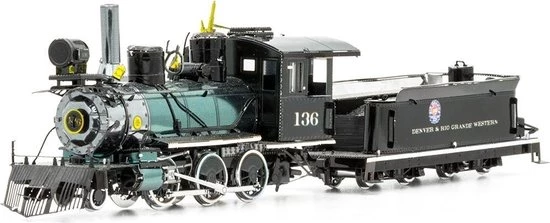 Metal Earth Wild West: 2-6-0 Locomotief 19,5 Cm 3 Metal Earth Wild West: 2-6-0 Locomotief 19,5 Cm - Afbeelding 3