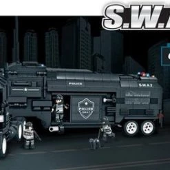 Merkloos SQUARE SWAT Vrachtwagen -bouwsets Verkoopwinkel 550x264 1