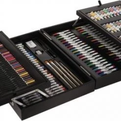 Koopman Schilder- En Tekenset In Houten Koffer - 174-delig