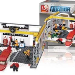 Sluban Aviation: Vliegtuig Hangar (m38-b0372) -bouwsets Verkoopwinkel 550x279 4