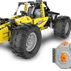 Cadabricks CADA Bricks Gele RC Buggy - 522 Onderdelen - Technic Compatibel Met Grote Merken - Bouwdoos
