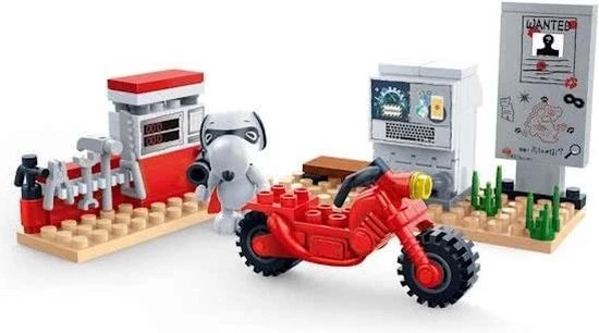 BanBao Snoopy Motor Werkplaats-7532 1 BanBao Snoopy Motor Werkplaats-7532