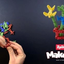 Zpiiel - MakerZ 600 Elementen (10 Kleuren) - Constructiespeelgoed - Unieke Bouwelementen Met Kogelgewrichten - Creatief Spelen - Fijne Motoriek -bouwsets Verkoopwinkel 550x309 137