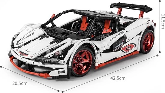 Mould King 13067 Icarus Supercar (RC) - Supercar - Compatible Met De Bekende Merken - Motoren, Accu, Afstandsbediening - Bouwset, Constructieset - 1928 Onderdelen - Mouldking 11 Mould King 13067 Icarus Supercar (RC) - Supercar - Compatible Met De Bekende Merken - Motoren, Accu, Afstandsbediening - Bouwset, Constructieset - 1928 Onderdelen - Mouldking - Afbeelding 11