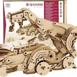 Mr. Playwood Modelbouwset Dino Auto Transformers Hout 206-delig -bouwsets Verkoopwinkel 550x315 1