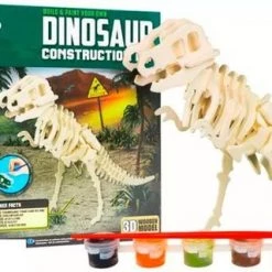 Mjoy Mojy Dinosaurus Houten Constructie Set Hout Met Verf T-Rex