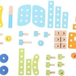 BIGJIGS Bouwset Helikopter Hout - 51-delig