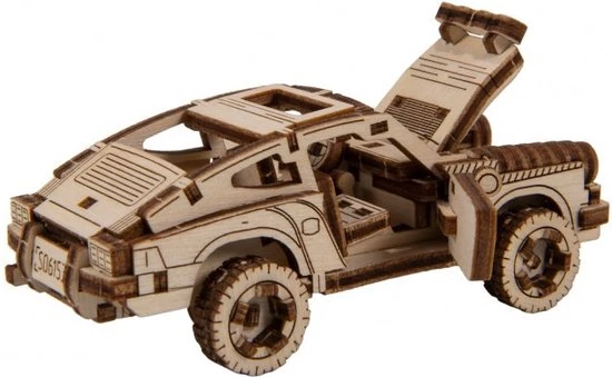 Wooden City Modelbouwset Racecar Superfast - 9,7 Cm, Hout 2 Wooden City Modelbouwset Racecar Superfast - 9,7 Cm, Hout - Afbeelding 2