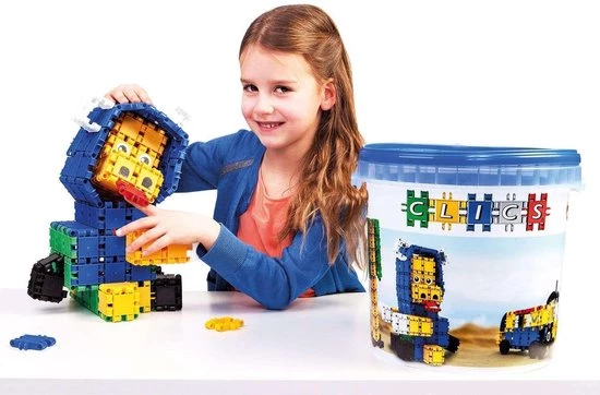Clics Build & Play 10-in-1 Bouwblokken– DUURZAAM SPEELGOED Gemaakt Van GERECYCLEERDE Kunststof- Bouwset 5 In 1 - Speelgoed 4,5,6,7,8 Jaar Jongens En Meisjes- Educatief Speelgoed- Montessori Speelgoed- Constructie Speelgoed 14 Clics Build & Play 10-in-1 Bouwblokken– DUURZAAM SPEELGOED Gemaakt Van GERECYCLEERDE Kunststof- Bouwset 5 In 1 - Speelgoed 4,5,6,7,8 Jaar Jongens En Meisjes- Educatief Speelgoed- Montessori Speelgoed- Constructie Speelgoed - Afbeelding 14