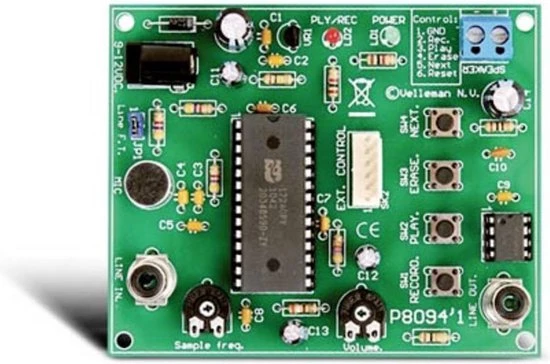 Whadda Exciting Electronics Whadda Uitgebreide Opname-En Weergavemodule Met Ingebouwde Microfoon - Soldeerkit - Velleman - Kit 4 Whadda Exciting Electronics Whadda Uitgebreide Opname-En Weergavemodule Met Ingebouwde Microfoon - Soldeerkit - Velleman - Kit - Afbeelding 4