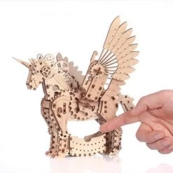 Mr. PlayWood Bouwpakket Eenhoorn Klein Mechanisch- Hout 19 Mr. PlayWood Bouwpakket Eenhoorn Klein Mechanisch- Hout -bouwsets Verkoopwinkel 550x366 15