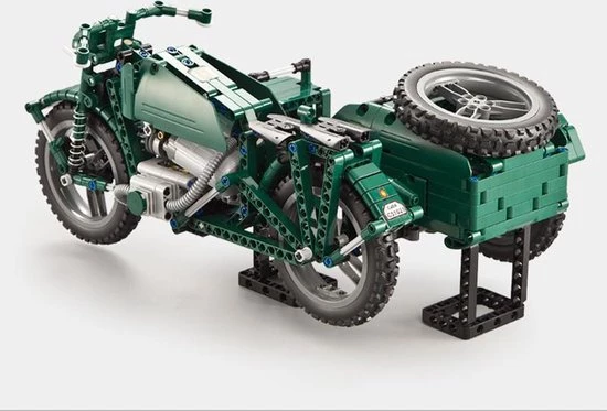 CaDA - Constructie Speelgoed - WWII - Motorfiets 629 Bouwstenen 8 CaDA - Constructie Speelgoed - WWII - Motorfiets 629 Bouwstenen - Afbeelding 8