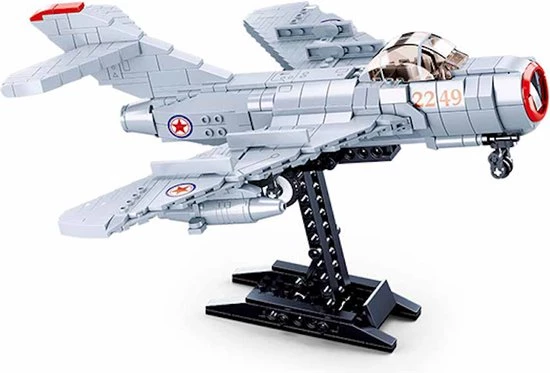 Sluban M38-B0983 - Mig 15 - 583 Onderdelen - Bouwdoos 3 Sluban M38-B0983 - Mig 15 - 583 Onderdelen - Bouwdoos - Afbeelding 3