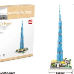Mini Blocks - Wise Hawk - Burj Khalifa Tower - 1244 Pcs