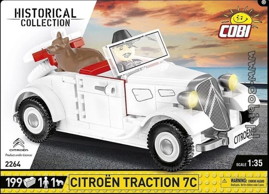 COBI WW2 2264 - Citroën Traction 7C 8 COBI WW2 2264 - Citroën Traction 7C - Afbeelding 8