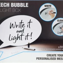 Toi-toys Lightbox Praatwolk Zwart/wit 30x21 Cm