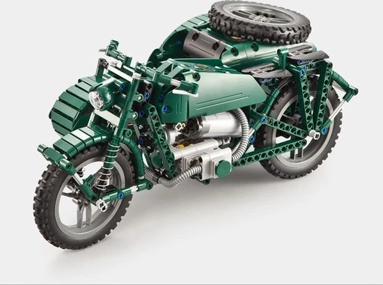 CaDA - Constructie Speelgoed - WWII - Motorfiets 629 Bouwstenen 7 CaDA - Constructie Speelgoed - WWII - Motorfiets 629 Bouwstenen - Afbeelding 7