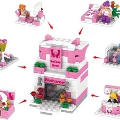 DIY Creboblocks Hotel 6 In 1 Bouwset 111 ST