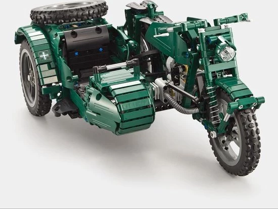 CaDA - Constructie Speelgoed - WWII - Motorfiets 629 Bouwstenen 6 CaDA - Constructie Speelgoed - WWII - Motorfiets 629 Bouwstenen - Afbeelding 6