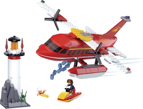 Sluban Blusvliegtuig Bouwdoos 354 Stukjes 2 Sluban Blusvliegtuig Bouwdoos 354 Stukjes - Afbeelding 2