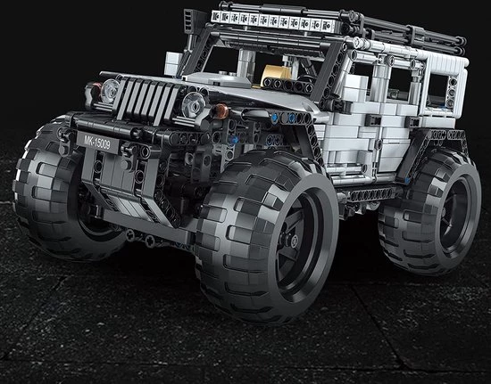 Mould King 15009 Terreinwagen Off-Road Vehicle (RC) - Compatible Met De Bekende Merken - DIY - Bouwset, Constructieset - 1288 Onderdelen - Mouldking 8 Mould King 15009 Terreinwagen Off-Road Vehicle (RC) - Compatible Met De Bekende Merken - DIY - Bouwset, Constructieset - 1288 Onderdelen - Mouldking - Afbeelding 8