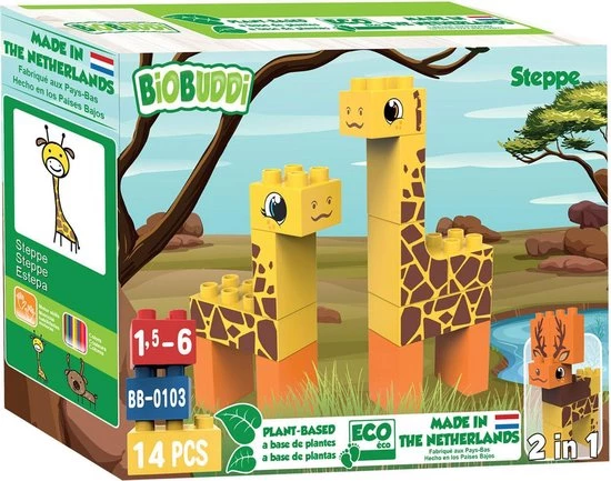Biobuddi - Biobuddi Wildlife Steppe Blokkenset 14 St 11 Biobuddi - Biobuddi Wildlife Steppe Blokkenset 14 St - Afbeelding 11