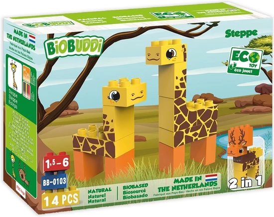 Biobuddi - Biobuddi Wildlife Steppe Blokkenset 14 St 1 Biobuddi - Biobuddi Wildlife Steppe Blokkenset 14 St