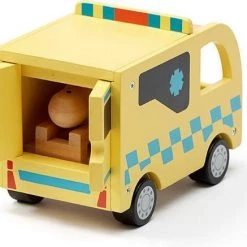 Kids Concept - Ziekenwagen Aiden - Houten Speelgoed - Hout - -bouwsets Verkoopwinkel 550x437 2