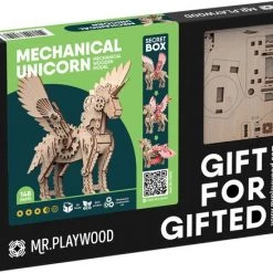 Mr. PlayWood Bouwpakket Eenhoorn Klein Mechanisch- Hout 21 Mr. PlayWood Bouwpakket Eenhoorn Klein Mechanisch- Hout -bouwsets Verkoopwinkel 550x438 10