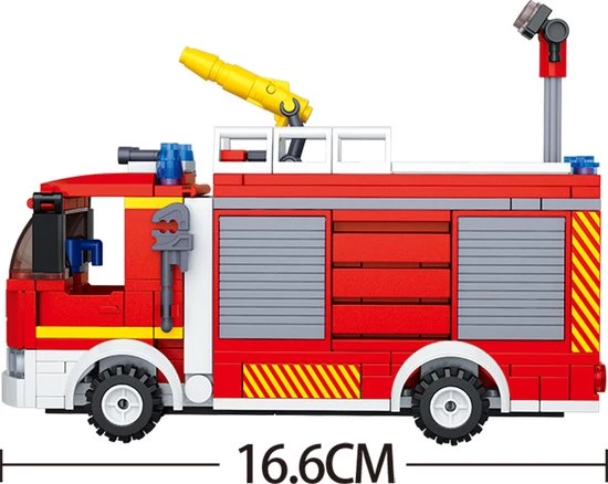 Sluban Bouwstenen Fire Serie Tankautospuit 6 Sluban Bouwstenen Fire Serie Tankautospuit - Afbeelding 6