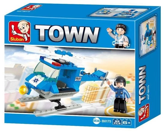 Sluban Town - Politie Helikopter M38-B0175Sluban 4 Sluban Town - Politie Helikopter M38-B0175Sluban - Afbeelding 4