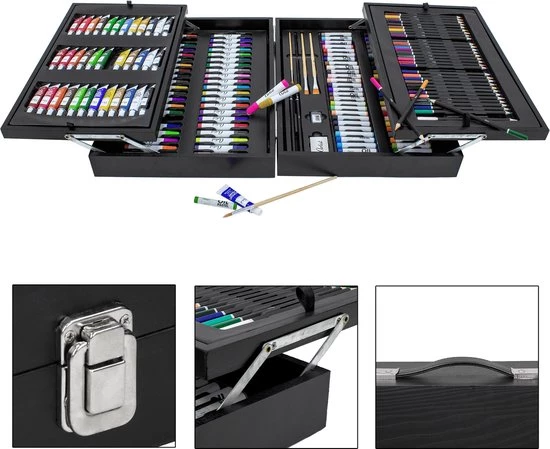 Koopman Schilder- En Tekenset In Houten Koffer - 174-delig 7 Koopman Schilder- En Tekenset In Houten Koffer - 174-delig - Afbeelding 7