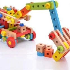ZaciaToys Houten Bouwset Zelf Assembleren - Constructiespeelgoed - Montessori - Educatief Speelgoed -bouwsets Verkoopwinkel 550x452 7