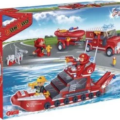 BanBao Brandweerwagen En Boot Set 8312 -bouwsets Verkoopwinkel 550x453 3