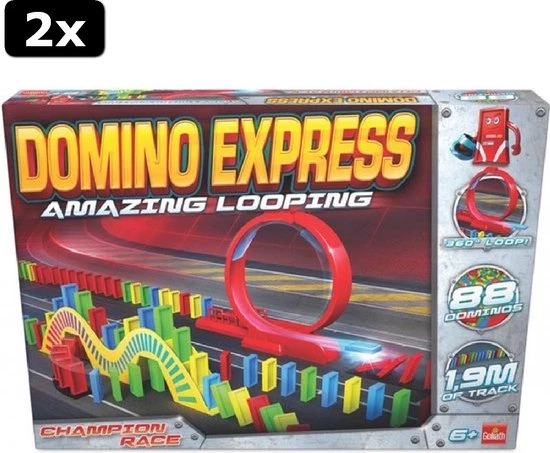 Goliath 2x Domino Express Amazing Looping - Bouw Je Eigen Dominobaan Met Looping 4 Goliath 2x Domino Express Amazing Looping - Bouw Je Eigen Dominobaan Met Looping - Afbeelding 4