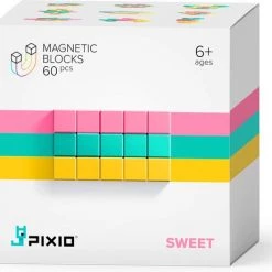Pixio Magnetic Blocks | Abstract Series | Pixio-Sweet | 3 Kleuren | 60 Blokken -bouwsets Verkoopwinkel 550x461
