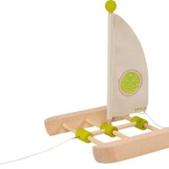 Goki Bouwkit: CATAMARAN, Hout En Textiel, 5+