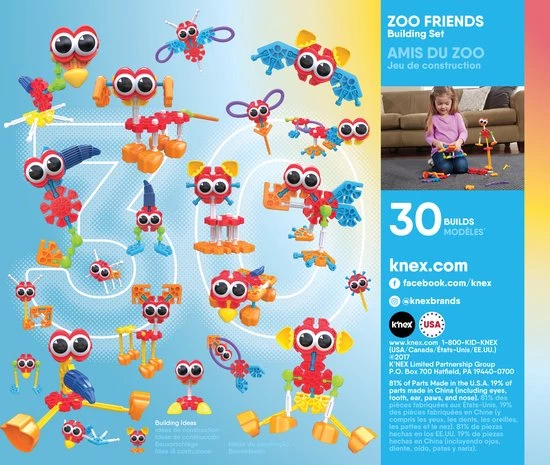 Kid K'Nex - Zoo Friends Bouwset 3 Kid K'Nex - Zoo Friends Bouwset - Afbeelding 3