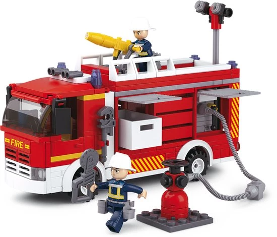 Sluban Bouwstenen Fire Serie Tankautospuit 2 Sluban Bouwstenen Fire Serie Tankautospuit - Afbeelding 2