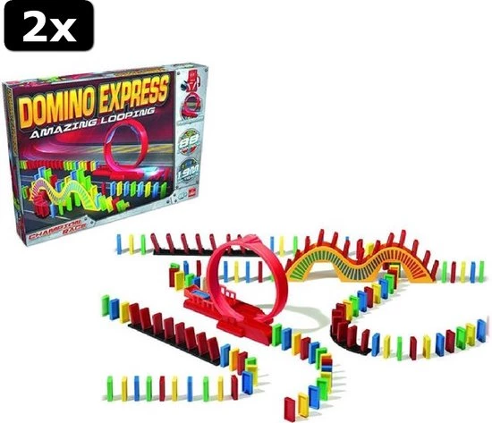 Goliath 2x Domino Express Amazing Looping - Bouw Je Eigen Dominobaan Met Looping 3 Goliath 2x Domino Express Amazing Looping - Bouw Je Eigen Dominobaan Met Looping - Afbeelding 3