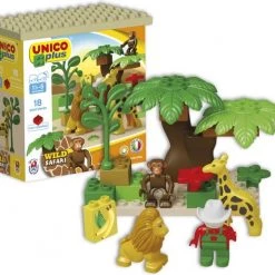Unico Bouwblokken Safari 18-delig -bouwsets Verkoopwinkel 550x473 7