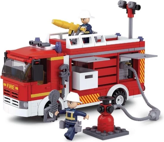 Sluban Bouwstenen Fire Serie Tankautospuit 3 Sluban Bouwstenen Fire Serie Tankautospuit - Afbeelding 3
