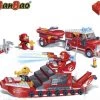 BanBao Brandweerwagen En Boot Set 8312