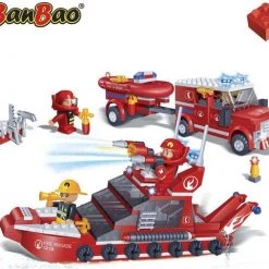 BanBao Brandweerwagen En Boot Set 8312
